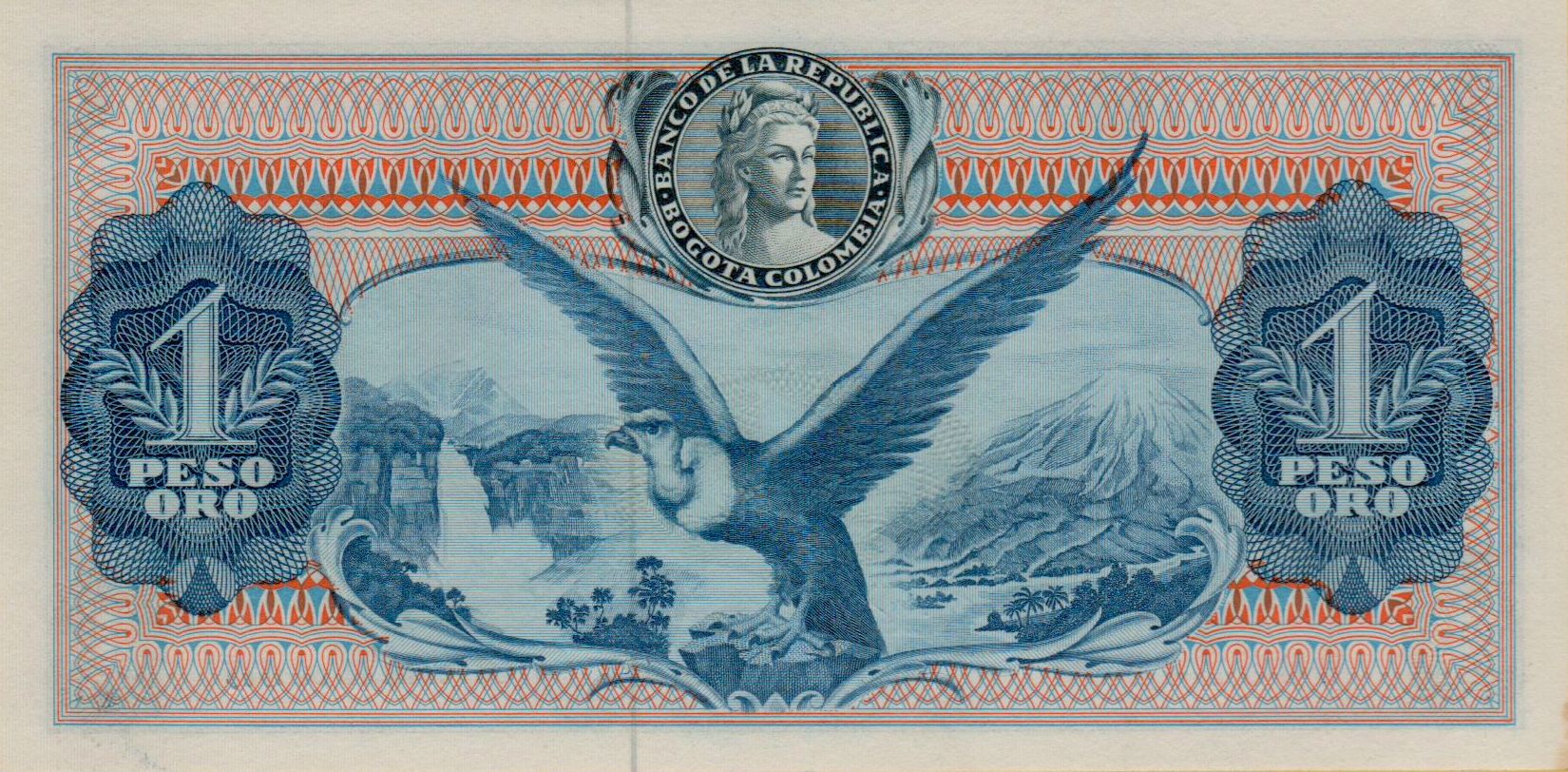 Colombia 1 1963 UNC P-404/b